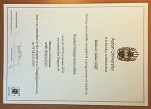 Bản sao bằng cấp mới của trường đại học Aston