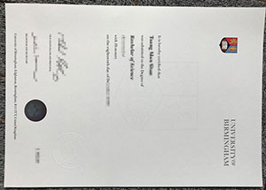 How to replace University of Birmingham dergee certificate